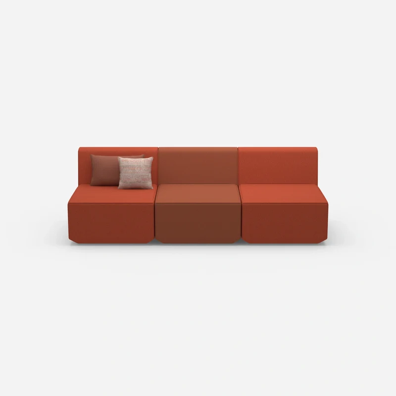 Rote 3 Sitzer Sofas