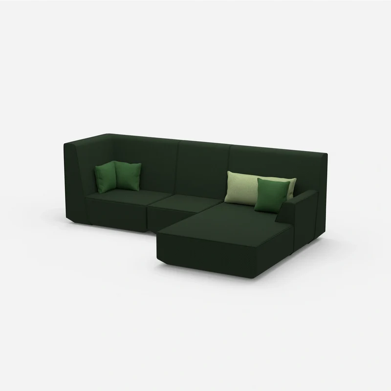 3 Personen Sofa mit Ottomane