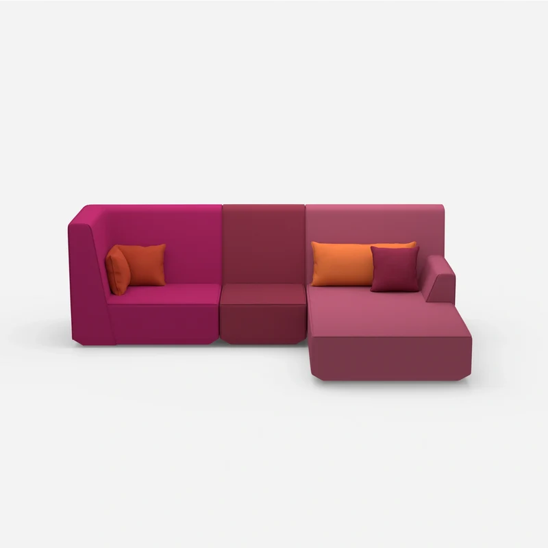 3 Personen Sofa mit Ottomane