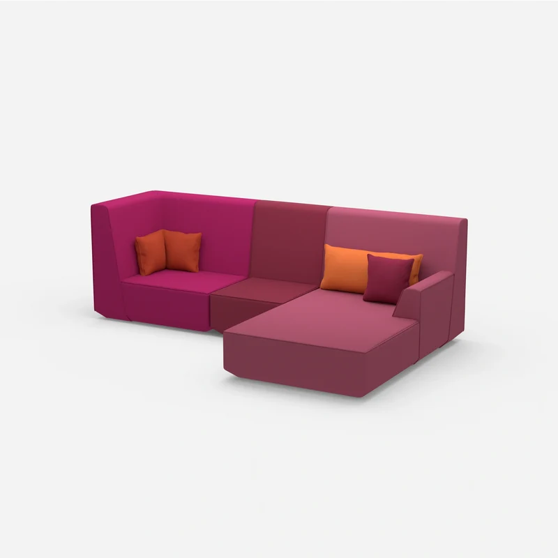 3 Personen Sofa mit Ottomane
