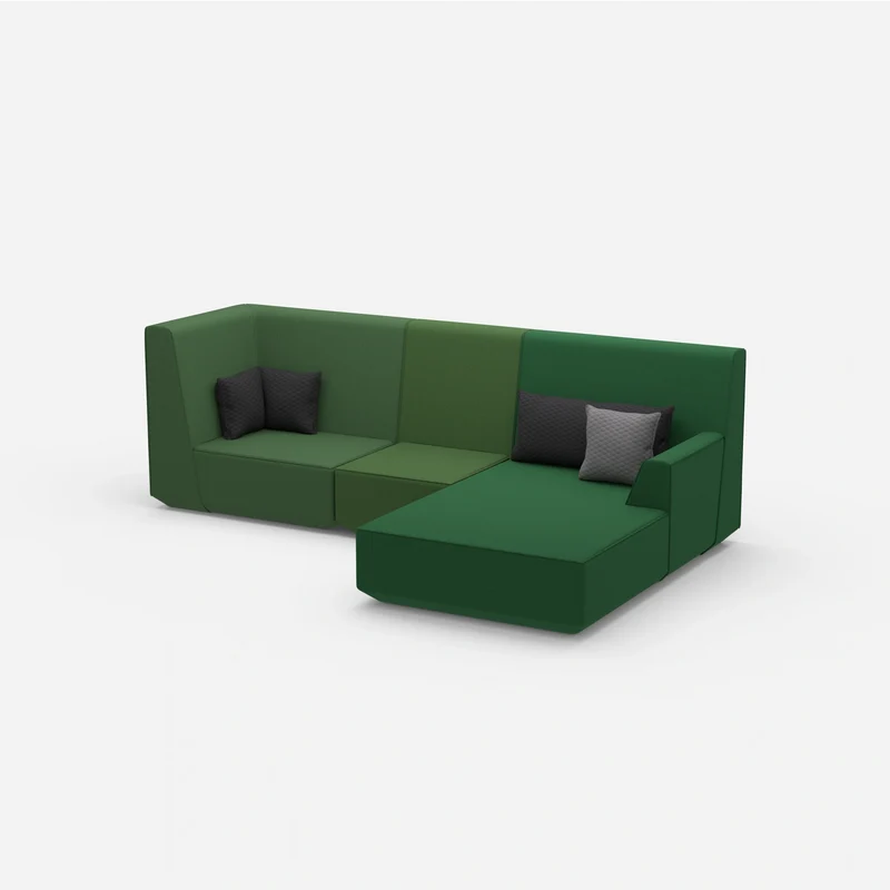 3 Personen Sofa mit Ottomane