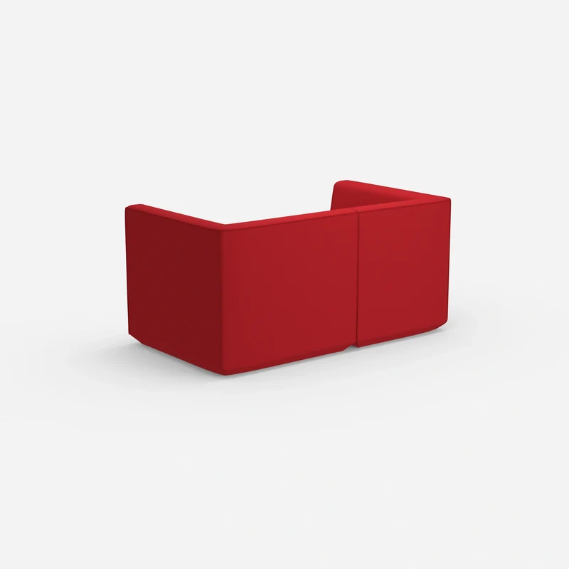Sofa für 2 Personen in Rot