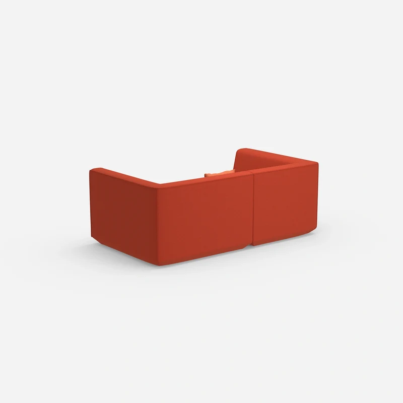 Sofa für 2 Personen in Rot