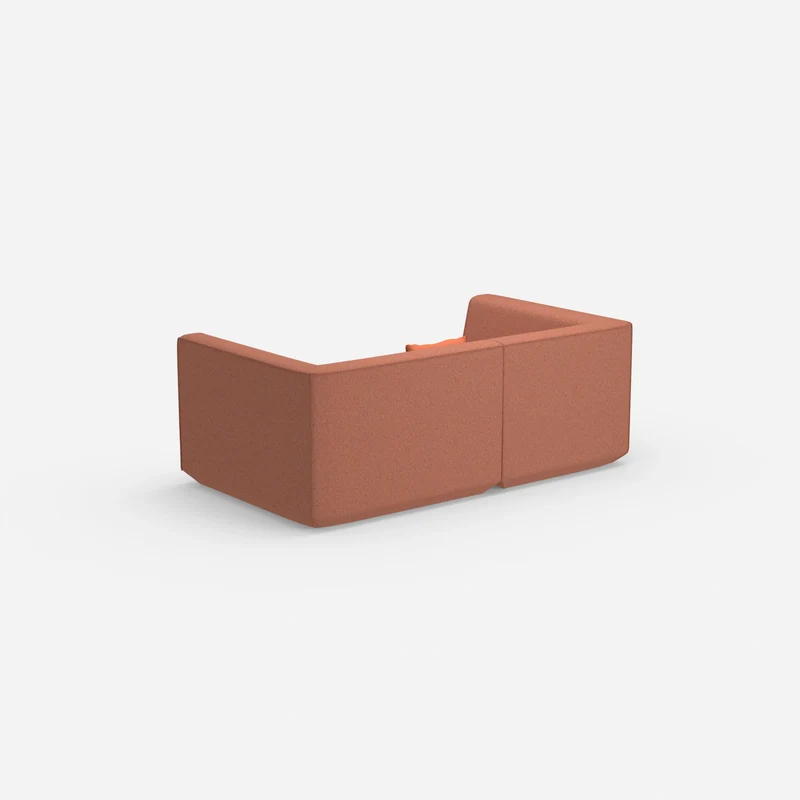 Sofa für 2 Personen in Rot
