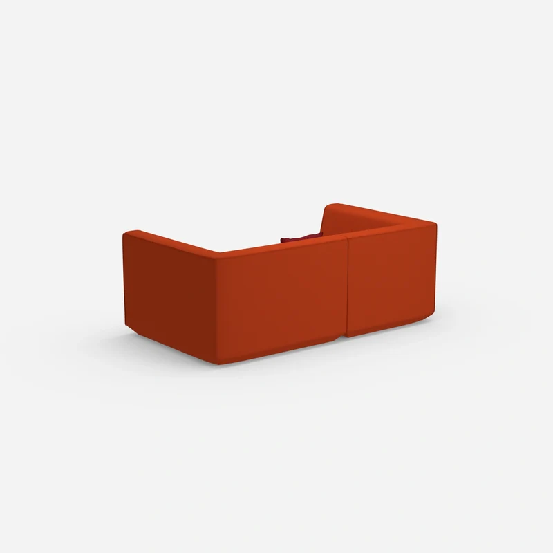 Sofa für 2 Personen in Rot