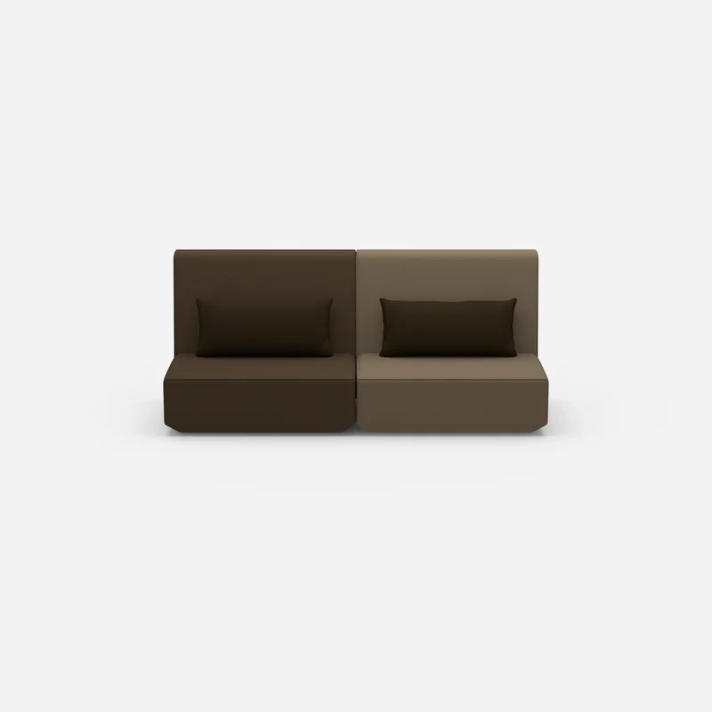 3 Personen Sofa braun
