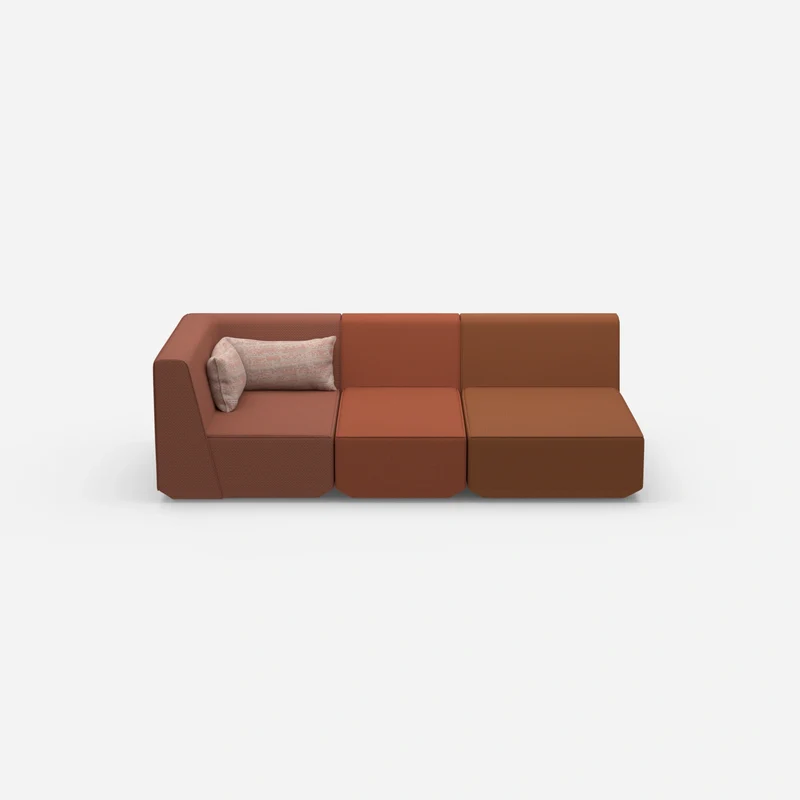 3 Sitzer Sofa modular mit Liegefunktion