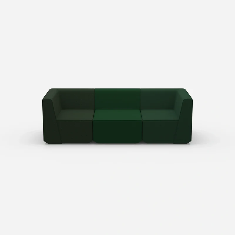 3er Sofa grün