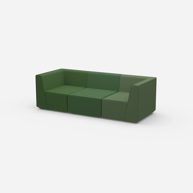 3er Sofa grün