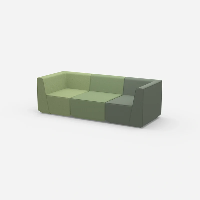 3er Sofa grün