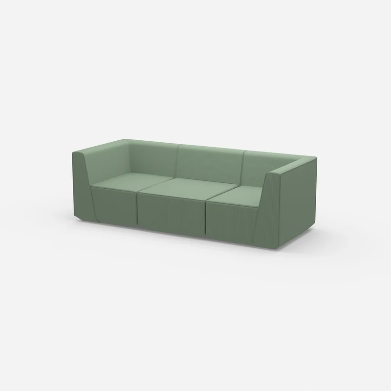 3er Sofa grün