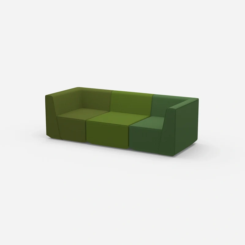 3er Sofa grün