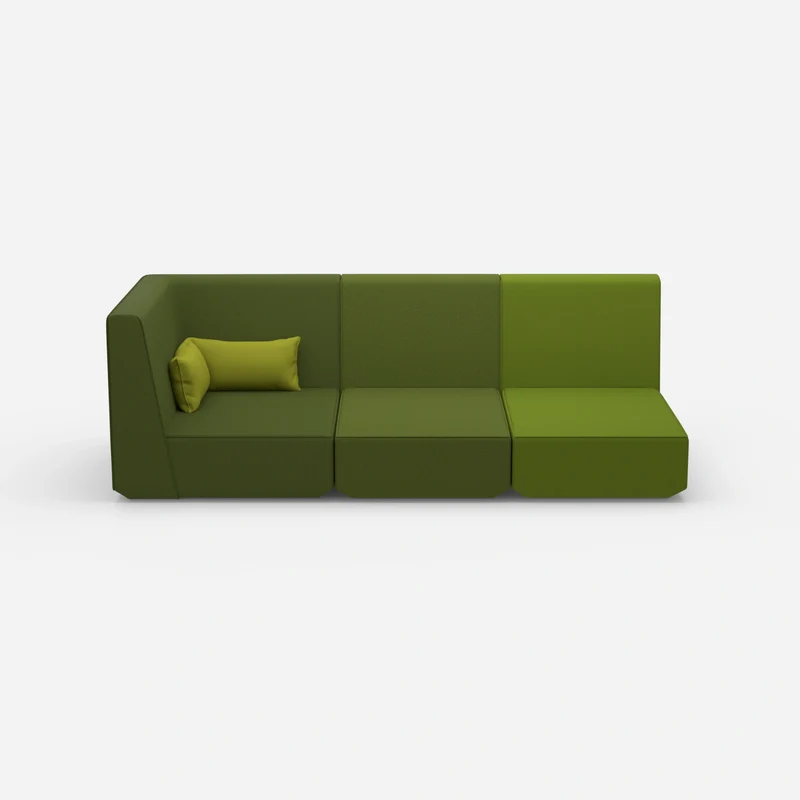 3 Sitzer Sofa mit Liegefunktion mit hoher Rückenlehne