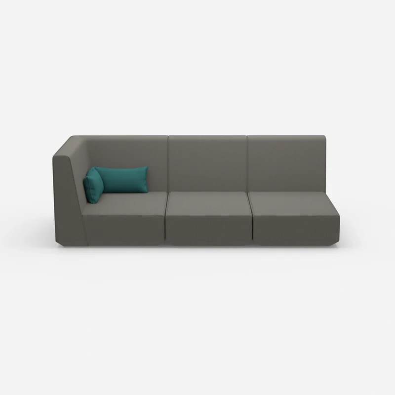 3 Sitzer Sofa mit Liegefunktion mit hoher Rückenlehne