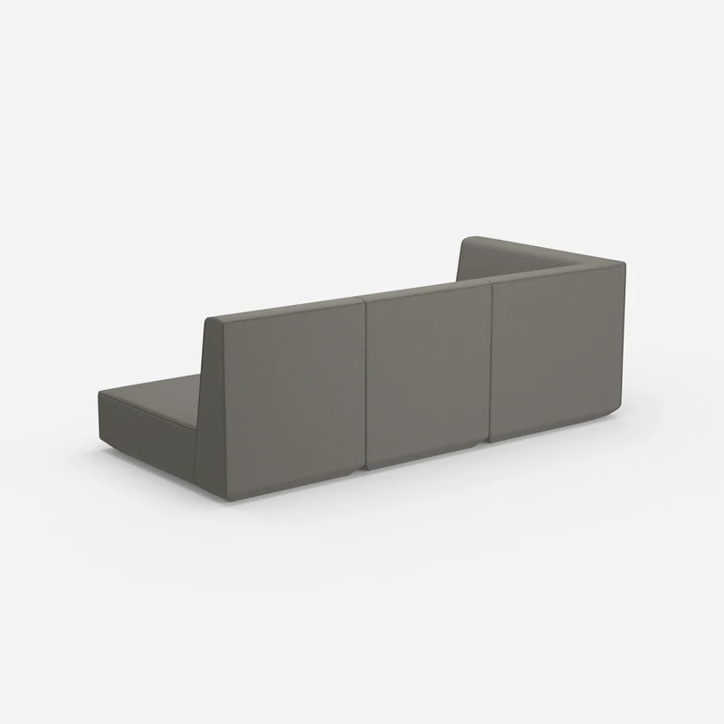 3 Sitzer Sofa mit Liegefunktion mit hoher Rückenlehne