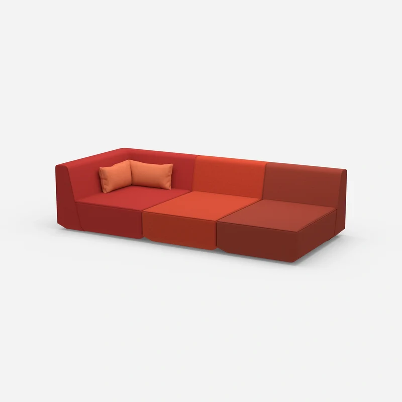 3er Sofa mit Liegefunktion 260 cm breit