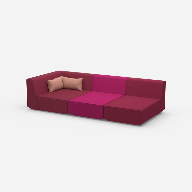 3er Sofa mit Liegefunktion 260 cm breit