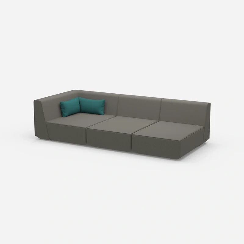 3er Sofa mit Liegefunktion 260 cm breit