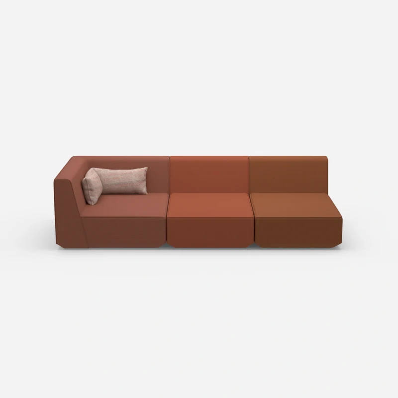 3er Sofa mit Liegefunktion 260 cm breit