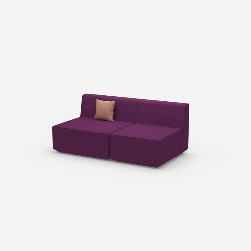 Modulares Sofa bunt 2 Personen