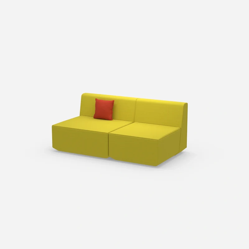 Modulares Sofa bunt 2 Personen