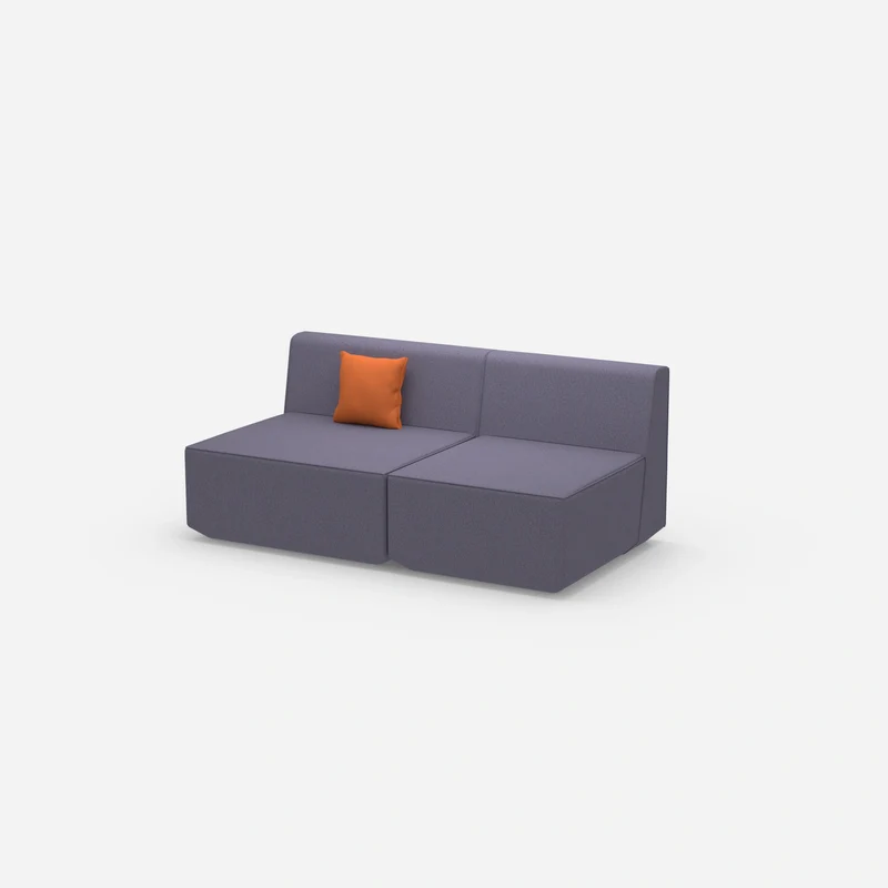 Modulares Sofa bunt 2 Personen