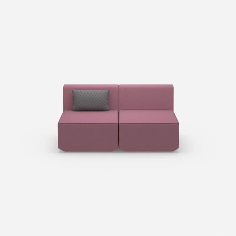 2 Sitzer Sofa rosa