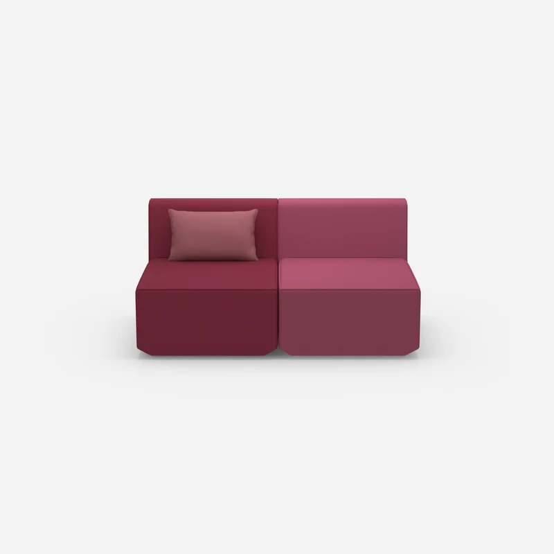 2 Sitzer Sofa rosa