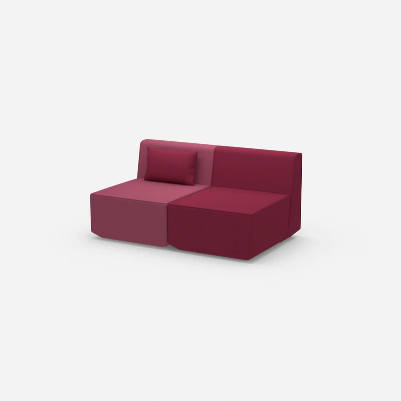 2 Sitzer Sofa rosa