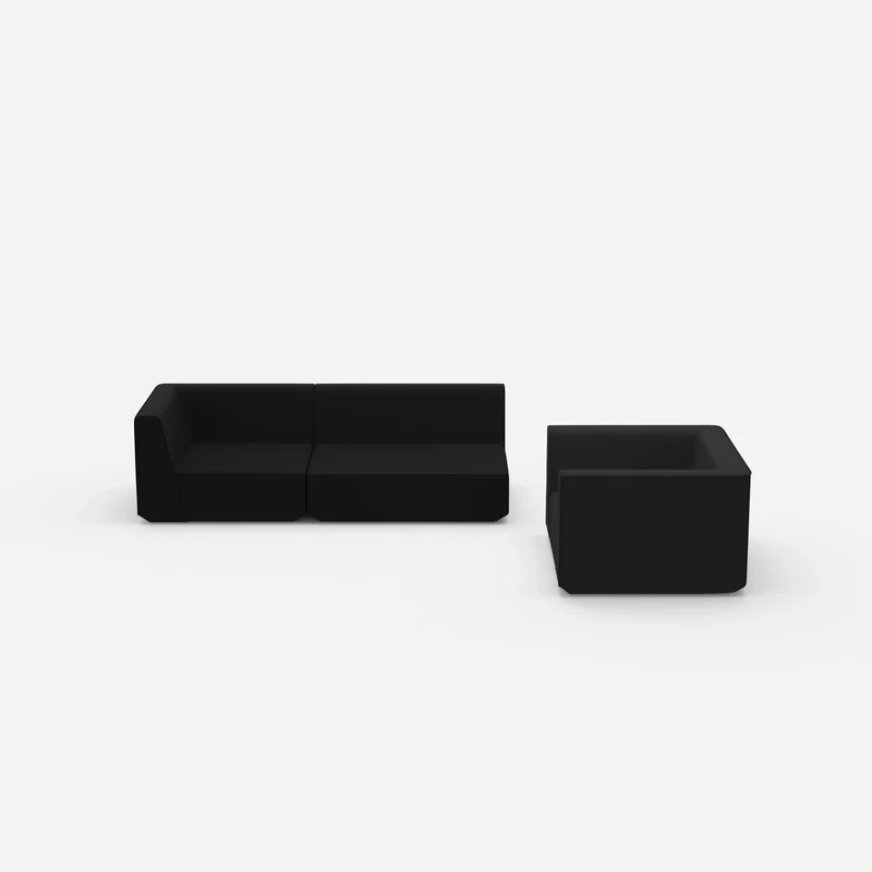 Dreier Sofa mit Sessel