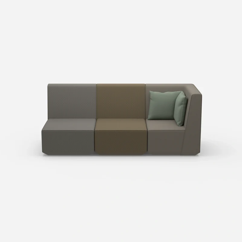 Sofa 3 Sitzer mit hoher Rückenlehne