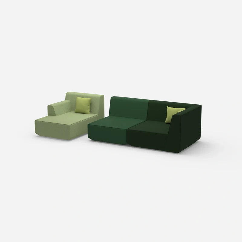 Couch 2 Sitzer mit Ottomane