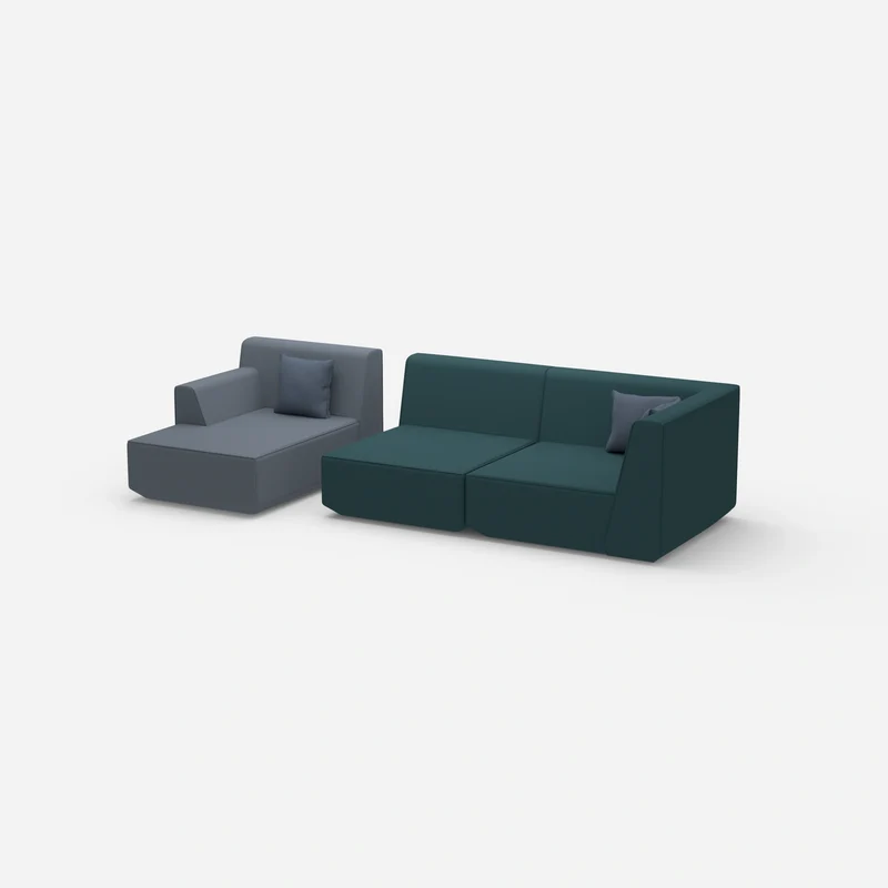 Couch 2 Sitzer mit Ottomane