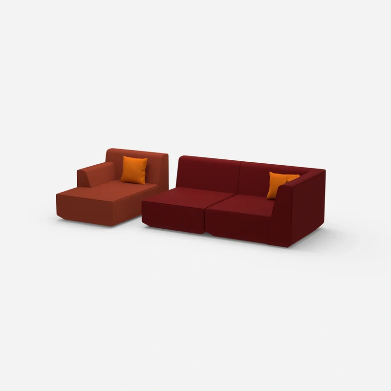 Couch 2 Sitzer mit Ottomane