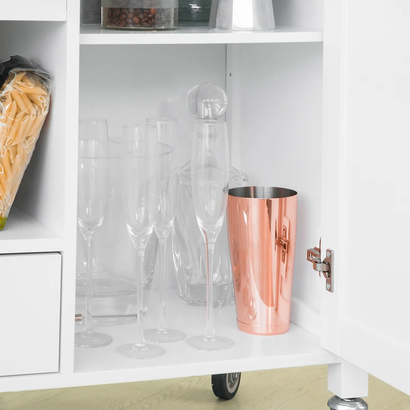 SoBuy FKW104-W Desserte Roulante Meuble de Rangement à roulettes