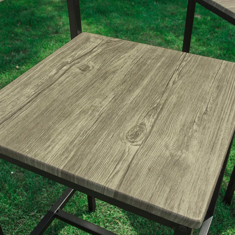 SoBuy FST53-Ax4 Lot de 4 Chaises Tabourets de Bar Cuisine Chaises de Bar, avec Repose-Pieds