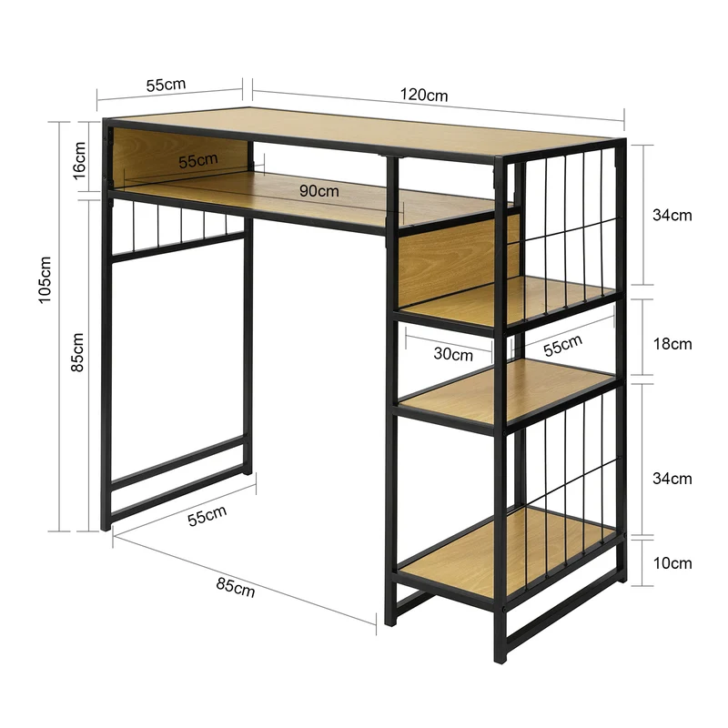 SoBuy OGT39-P Table Haute de Bar Table de Cuisine Mange-Debout Comptoir
