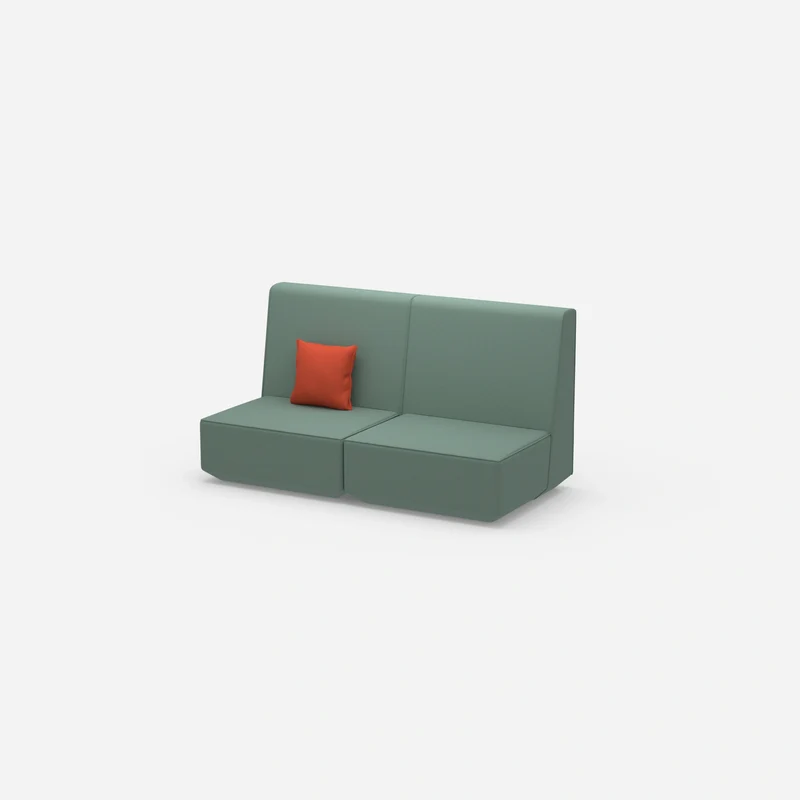 2er Sofa mit hoher Rückenlehne
