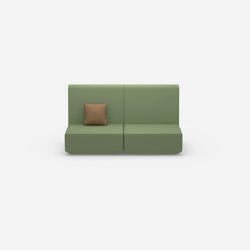 2er Sofa mit hoher Rückenlehne