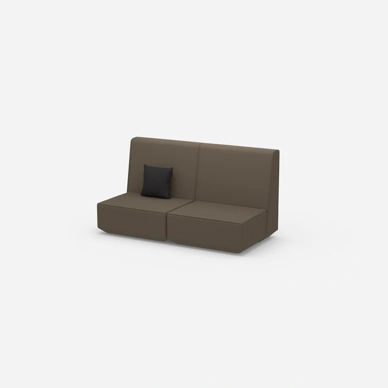 2er Sofa mit hoher Rückenlehne