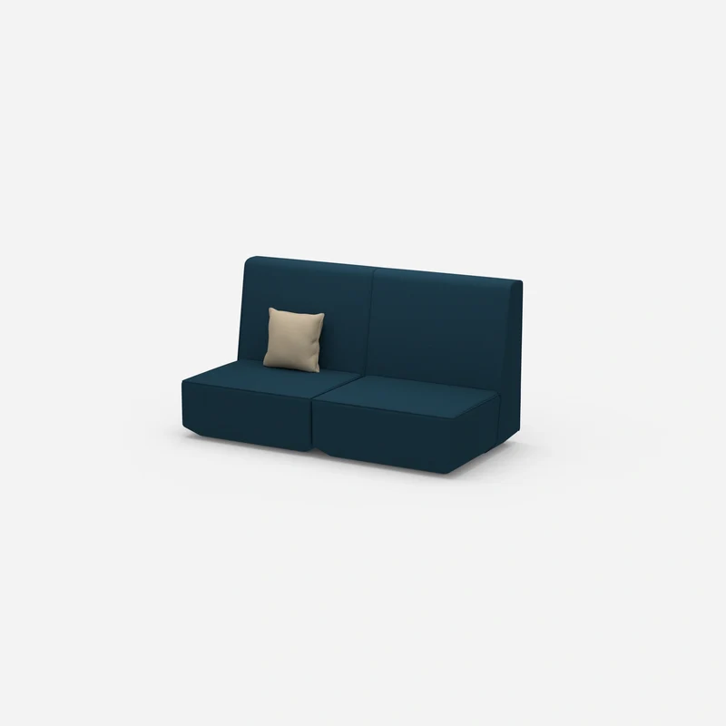 2er Sofa mit hoher Rückenlehne