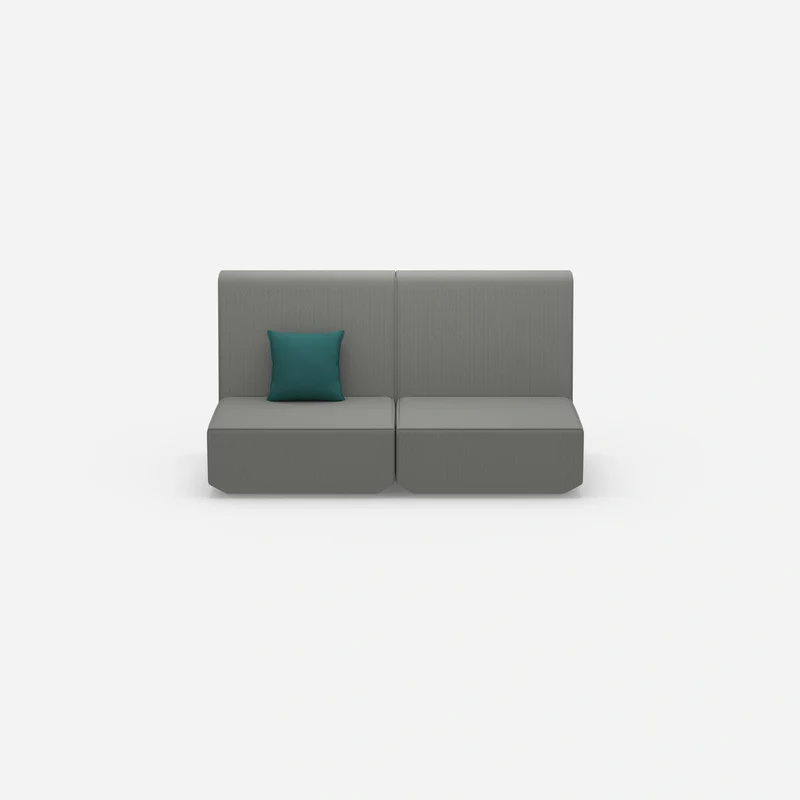 2er Sofa mit hoher Rückenlehne