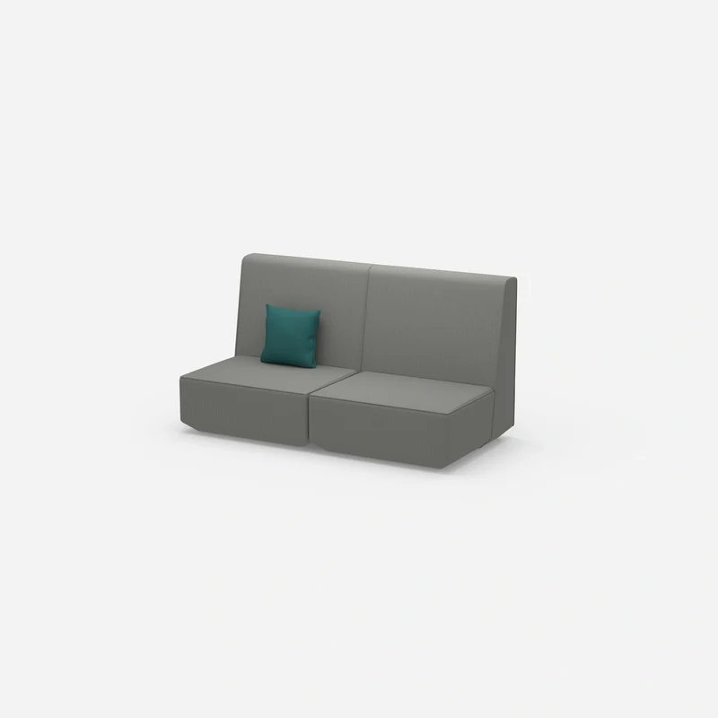 2er Sofa mit hoher Rückenlehne