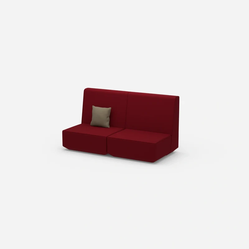 2er Sofa mit hoher Rückenlehne