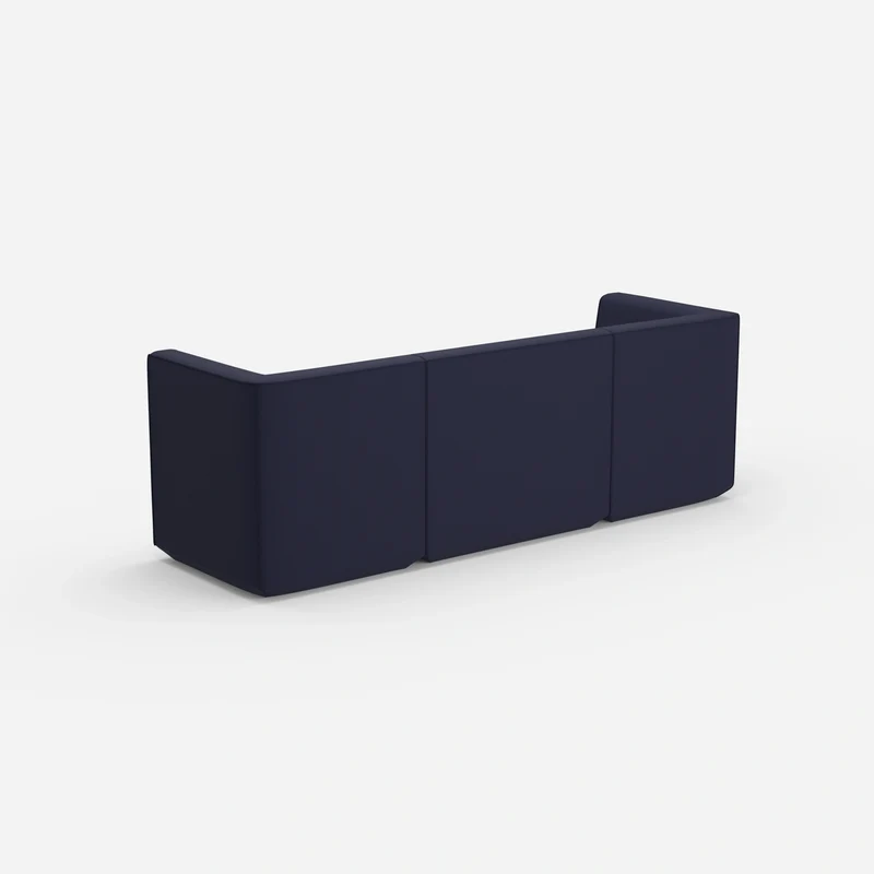 3 Personen Sofa blau