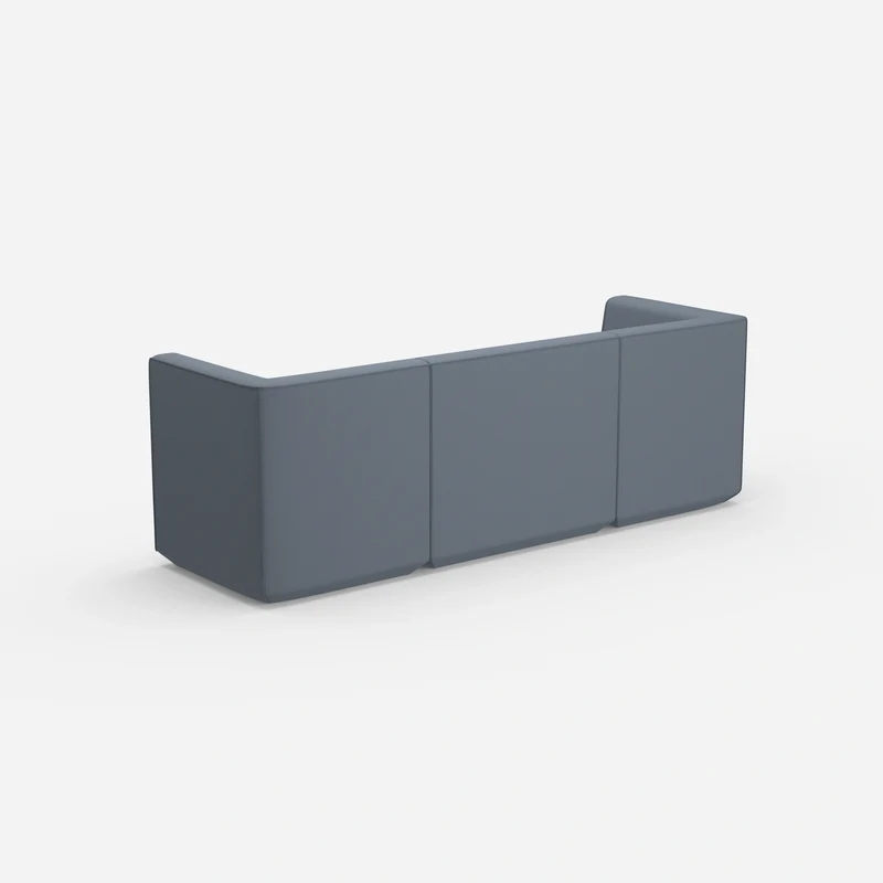 3 Personen Sofa blau