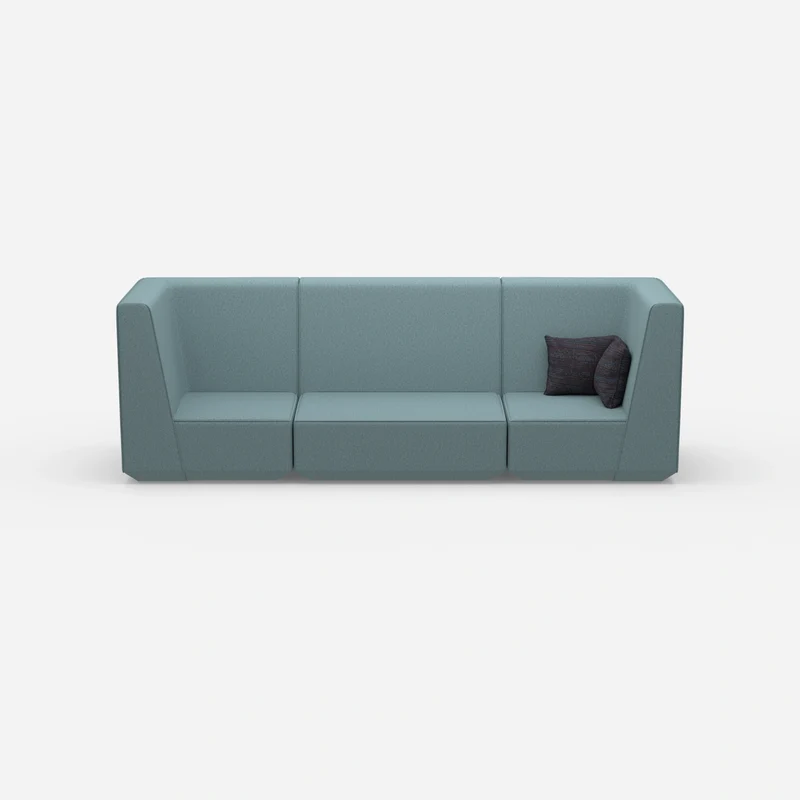 3 Personen Sofa blau