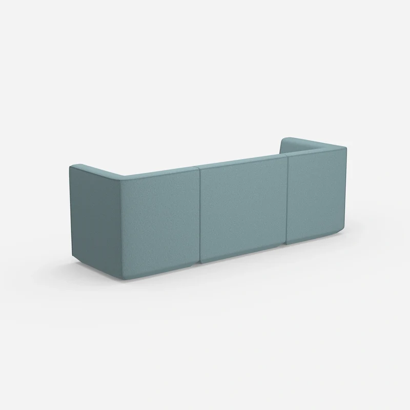 3 Personen Sofa blau