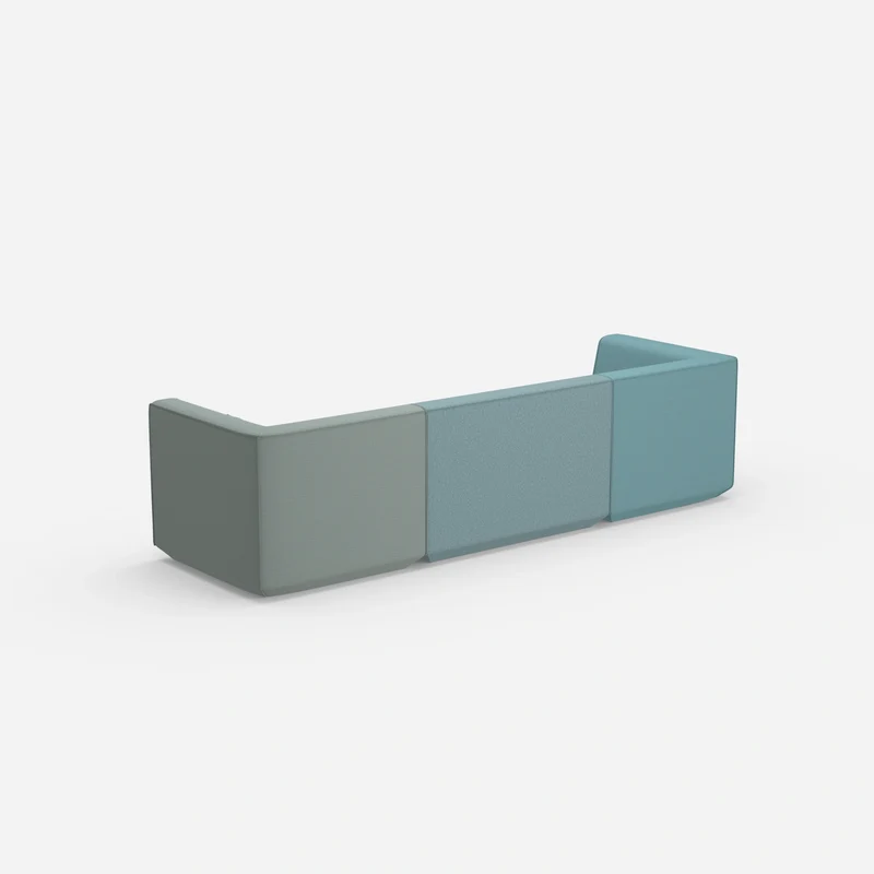 3er Sofa blau