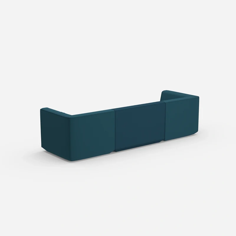 3er Sofa blau